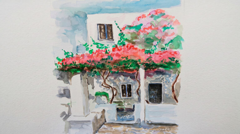 Acuerela Porche Andaluz