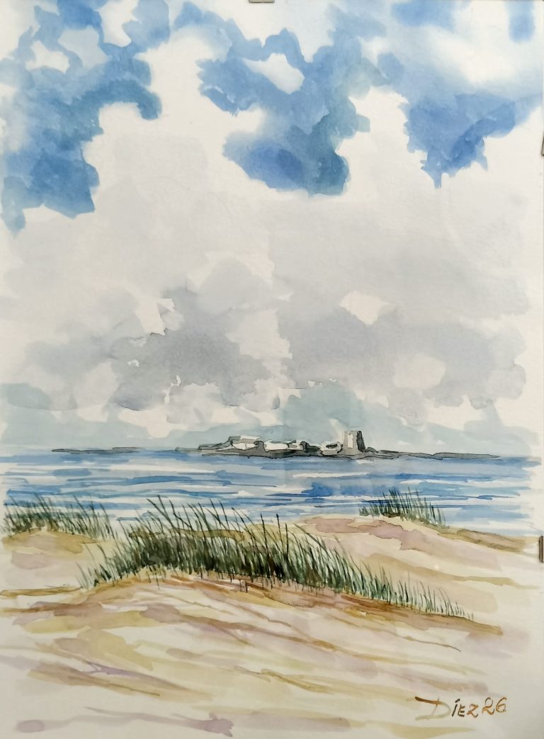 Acuarela Castillo Santi Petri